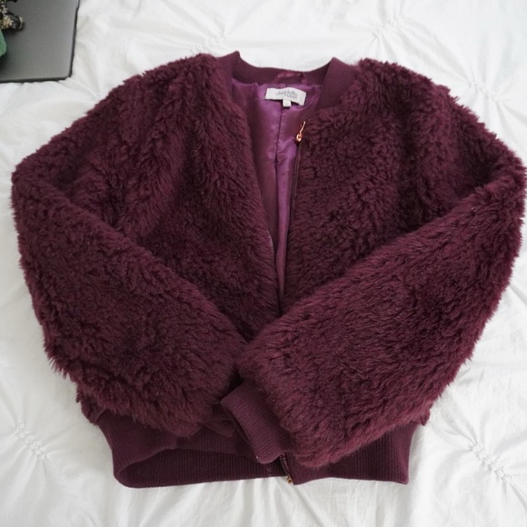 Purple fur jacket - Picture 2 of 2